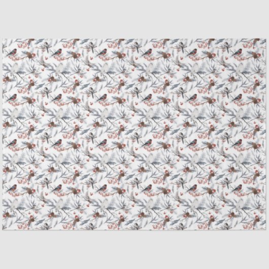 Design der Winterwaldlandserie 6 Seidenpapier (Vorderseite)