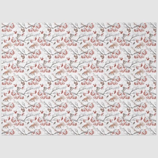 Design der Winterwaldlandserie 8 Seidenpapier (Vorderseite)