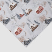 Design der Winterwaldlandserie 9 Seidenpapier (Ausschnitt)