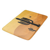 Design der Wüstenkaktus Badematte (Schrägansicht)