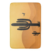 Design der Wüstenkaktus Badematte (Vorderseite Vertikal)