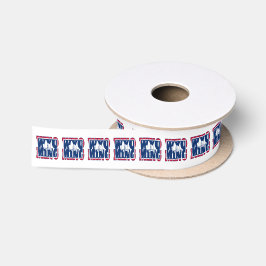 Design der "Wyoming State Flag"-Typografie Satinband