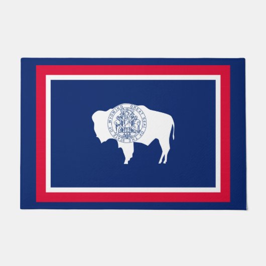 Design der Wyoming State-Flagge Fußmatte (Vorderseite)