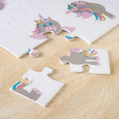 Design der Yoga-Posen für Einhorn Puzzle (Seite)