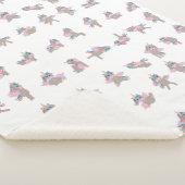 Design der Yoga-Posen für Einhorn Sherpadecke (3/4)