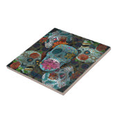 Design der Zuckerschädel Fliese (Seite)