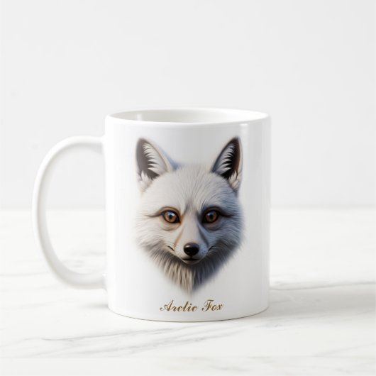 Design der zweiseitigen Arctic Fox Coffee Tasse (Links)