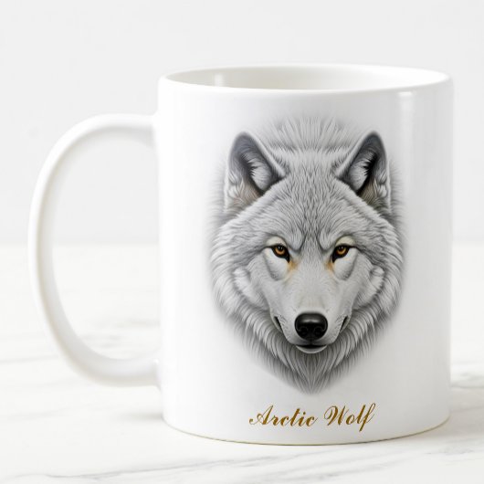 Design der zweiseitigen arktischen Wolf-Tasse Kaffeetasse