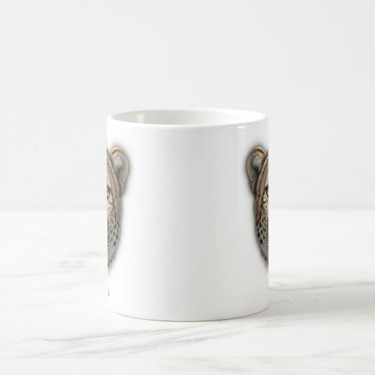 Design der zweiseitigen Cheetah Coffee Tasse (Mittel)