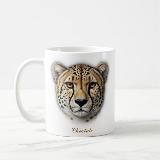 Design der zweiseitigen Cheetah Coffee Tasse (Links)