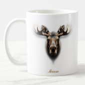 Design der zweiseitigen Elchkaffee-Tasse Kaffeetasse