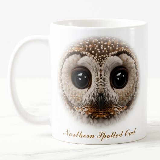 Design der zweiseitigen Gepunkteten Owl Coffee Tas Kaffeetasse