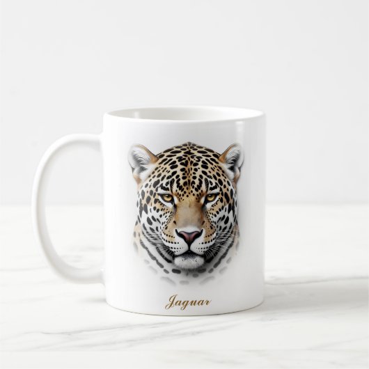 Design der zweiseitigen Jaguar-Tasse Kaffeetasse (Links)