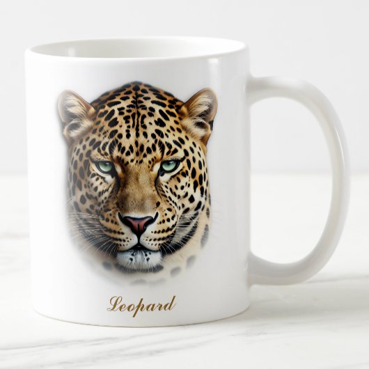 Design der zweiseitigen Leopard-Tasse Kaffeetasse
