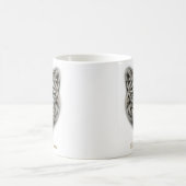 Design der zweiseitigen Schneeleopard-Tasse Kaffeetasse (Mittel)