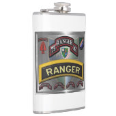 Design des 75. Ranger-Regiments gerahmt Flachmann (Rechts)