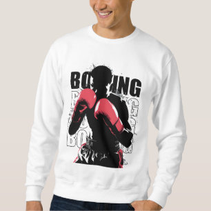 Design des abstrakten Boxer-Silhouette-T - Shirt -