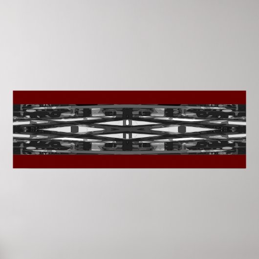 Design des abstrakten Fotos; 12x36" Poster (Vorne)