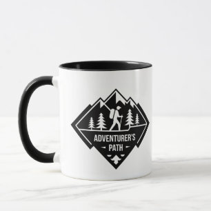 Design des Adventurer’s Path Bergwanderabzeichens Tasse