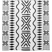 Design des afrikanischen Bogolan-Duschvorhangs Duschvorhang (Vorderseite)