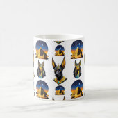 Design des alten Ägypten Pyramide Anubis Muster Kaffeetasse (Mittel)