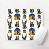 Design des alten Ägypten Pyramide Anubis Muster Mousepad (Mit Mouse)
