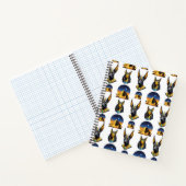 Design des alten Ägypten Pyramide Anubis Muster Notizblock (Innenseite)