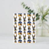 Design des alten Ägypten Pyramide Anubis Muster Postkarte (Stehend Vorderseite)