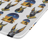 Design des alten Ägypten Pyramide Anubis Muster Schneidebrett (Ecke)