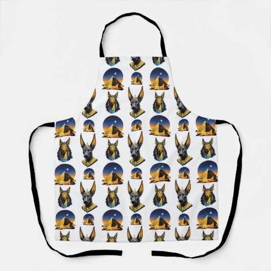 Design des alten Ägypten Pyramide Anubis Muster Schürze (Vorderseite)