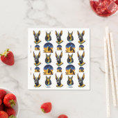 Design des alten Ägypten Pyramide Anubis Muster Serviette (Beispiel)