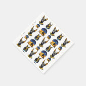 Design des alten Ägypten Pyramide Anubis Muster Serviette (Ecke)