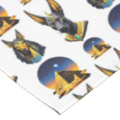 Design des alten Ägypten Pyramide Anubis Muster Tischdecke (Schrägansicht)