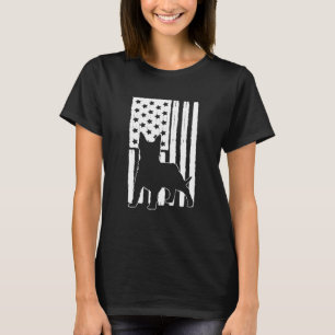 Design des amerikanischen Flaggen Silky Terrier Do T-Shirt