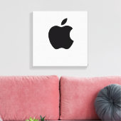 Design des Apple-Logos Leinwanddruck (Insitu (Wohnzimmer))