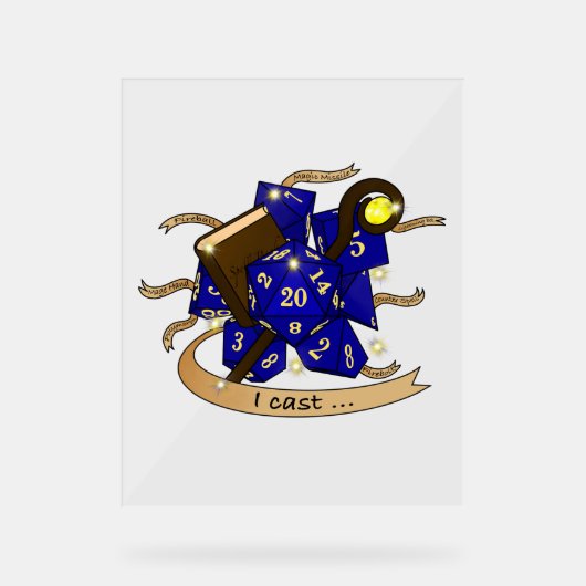 Design des Assistenten Acrylschild (Vorderseite)