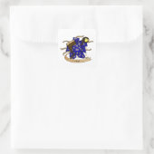 Design des Assistenten Quadratischer Aufkleber (Tasche)