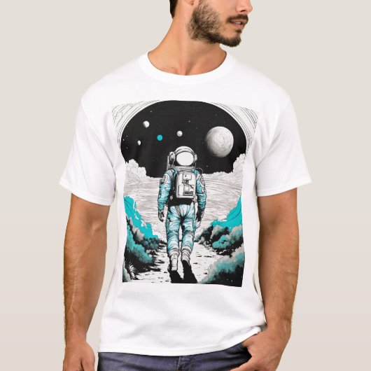 Design des Astronauten-T - Shirt für den Gravity L (Vorderseite)