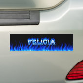Design des Autoaufklebers "Felicia blue fire and f Autoaufkleber (Auf Auto)