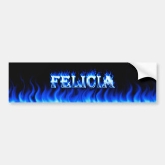 Design des Autoaufklebers "Felicia blue fire and f Autoaufkleber