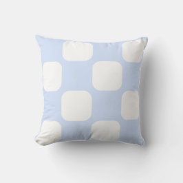 Design des Baby Blue Pastel & White Squirle Muster Kissen
