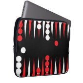 Design des Backgammon-Motherboards Laptopschutzhülle (Vorne Rechts)