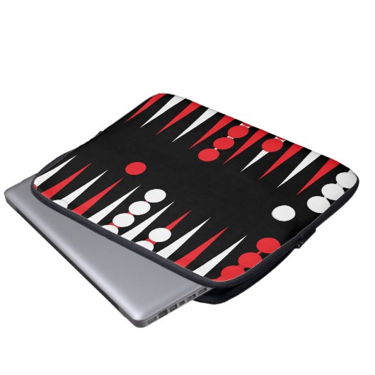 Design des Backgammon-Motherboards Laptopschutzhülle (Vorne Knopf)