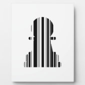 Design des BAR CODE-Schachstückmusters Fotoplatte (Vorderseite)