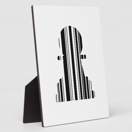 Design des BAR CODE-Schachstückmusters Fotoplatte (Seite)