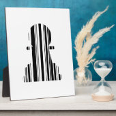 Design des BAR CODE-Schachstückmusters Fotoplatte (Seite)