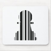 Design des BAR CODE-Schachstückmusters Mousepad (Vorne)