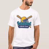 Design des Baseball-T - Shirt (Vorderseite)