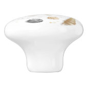 Design des Beach Seashell Keramikknauf (Seitenansicht)
