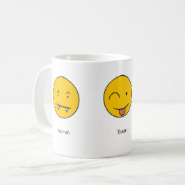 Design des benutzerdefinierten Name-Smileys Kaffeetasse